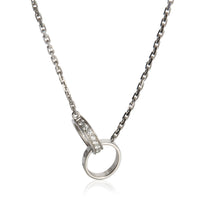 Cartier White Gold Diamond Love Necklace fv