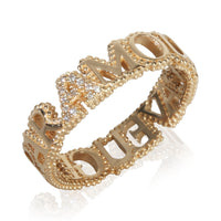 Gucci Yellow Gold Diamond L'Aveugle Par Amour Ring bv