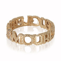 Gucci Yellow Gold Diamond L'Aveugle Par Amour Ring sv