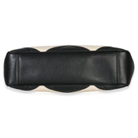 Gucci Black White Matelasse Medium GG Marmont Chain Tote Handbag stamp