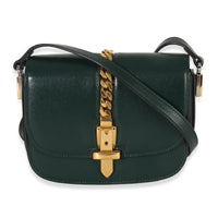 Gucci Dark Green Calfskin Mini Sylvie 1969 Bag Handbag fv