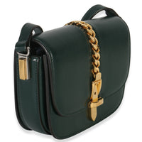 Gucci Dark Green Calfskin Mini Sylvie 1969 Bag Handbag sv