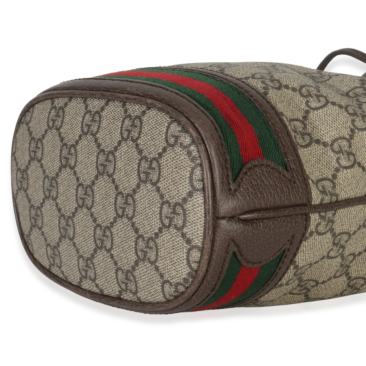Gucci Beige GG Supreme Canvas Ophidia Mini Bucket Bag Handbag box