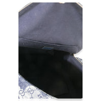 Gucci Navy Jacquard Denim GG Monogram Backpack Handbag ad1