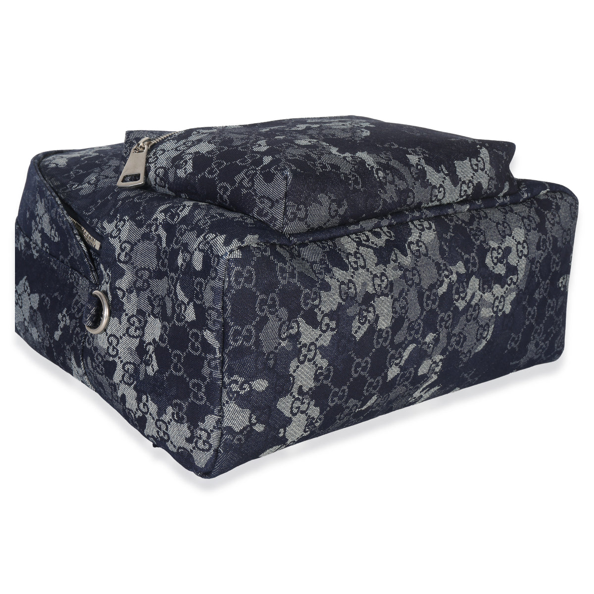 Gucci Navy Jacquard Denim GG Monogram Backpack Handbag av