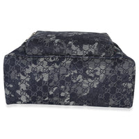 Gucci Navy Jacquard Denim GG Monogram Backpack Handbag box