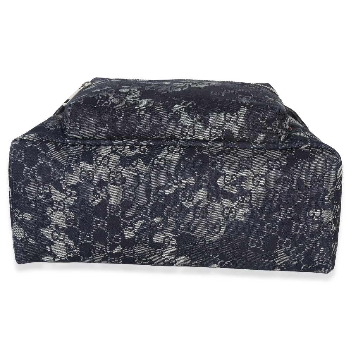 Gucci Navy Jacquard Denim GG Monogram Backpack Handbag box