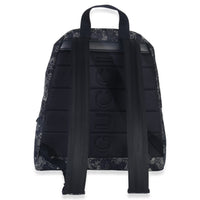 Gucci Navy Jacquard Denim GG Monogram Backpack Handbag stamp
