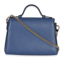 Gucci Blue Dollar Calfskin Small Interlocking G Shoulder Bag Handbag bv