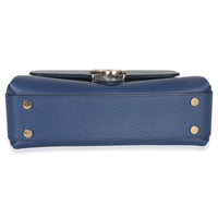 Gucci Blue Dollar Calfskin Small Interlocking G Shoulder Bag Handbag stamp