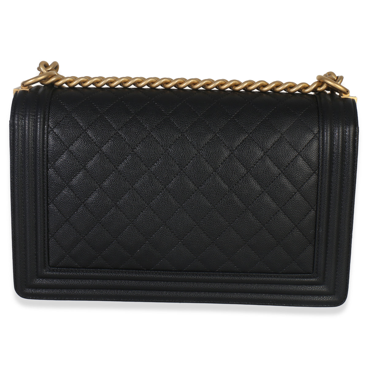 Chanel Black Quilted New Medium Boy Bag Handbag bv