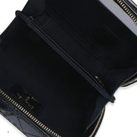 Chanel Black Quilted Patent Mini Vanity Chain Bag Handbag ad1