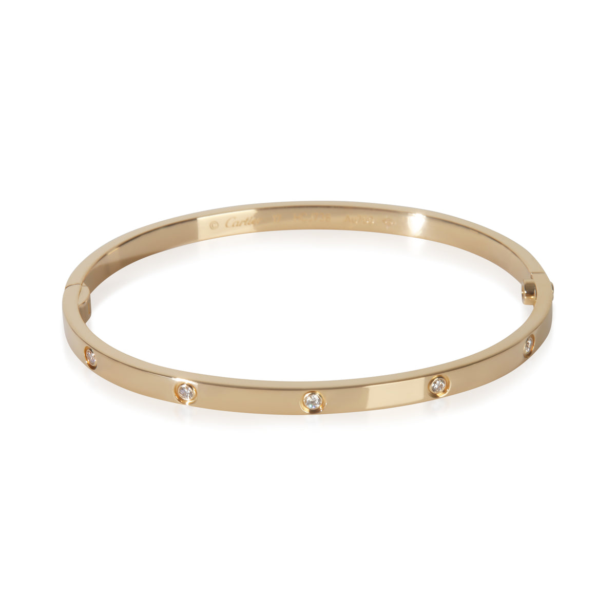 Cartier Yellow Gold Diamond Small Model Love Bracelet fv