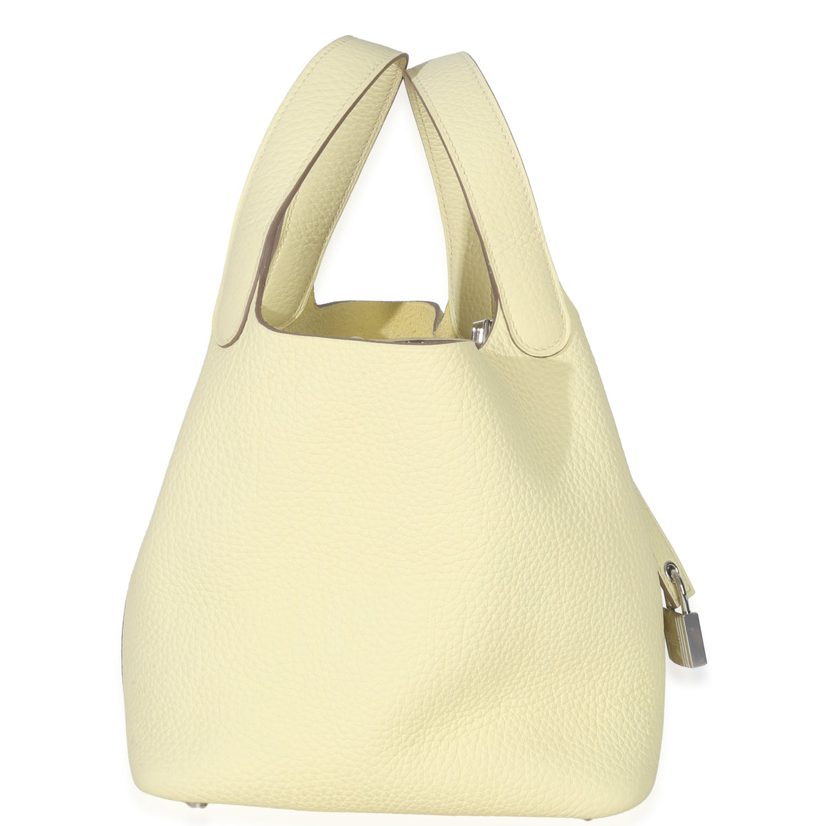 Hermès Jaune Milton Clemence Picotin Lock 18 PHW Handbag bv