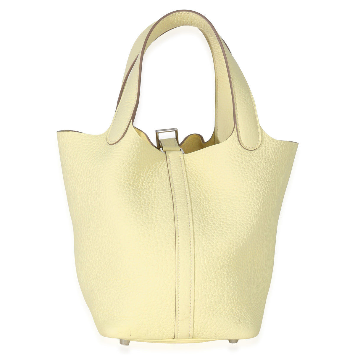 Hermès Jaune Milton Clemence Picotin Lock 18 PHW Handbag pv