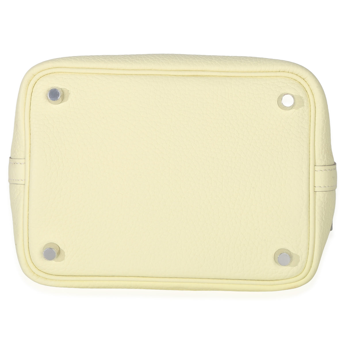 Hermès Jaune Milton Clemence Picotin Lock 18 PHW Handbag stamp