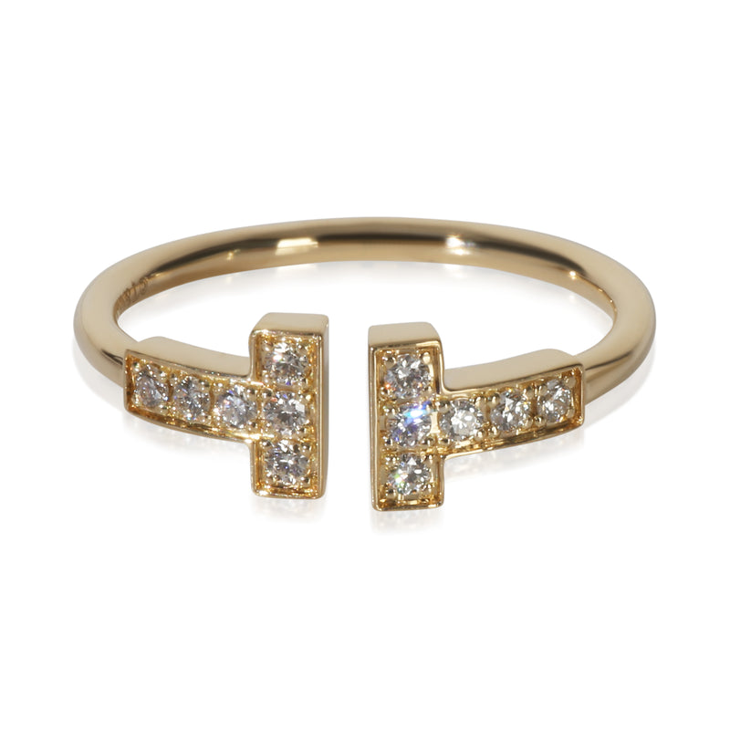 Tiffany & Co. Yellow Gold Diamond Tiffany T Wire Ring fv