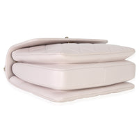 Chanel Pale Pink Quilted Lambskin Small Trendy Top Handle Bag Handbag clasp