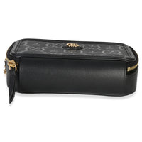 Gucci Black GG Star Embossed Calfskin Mini GG Chain Bag Handbag bv