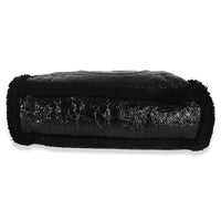 Gucci Black Patent Shearling Medium Soho Hobo Handbag stamp