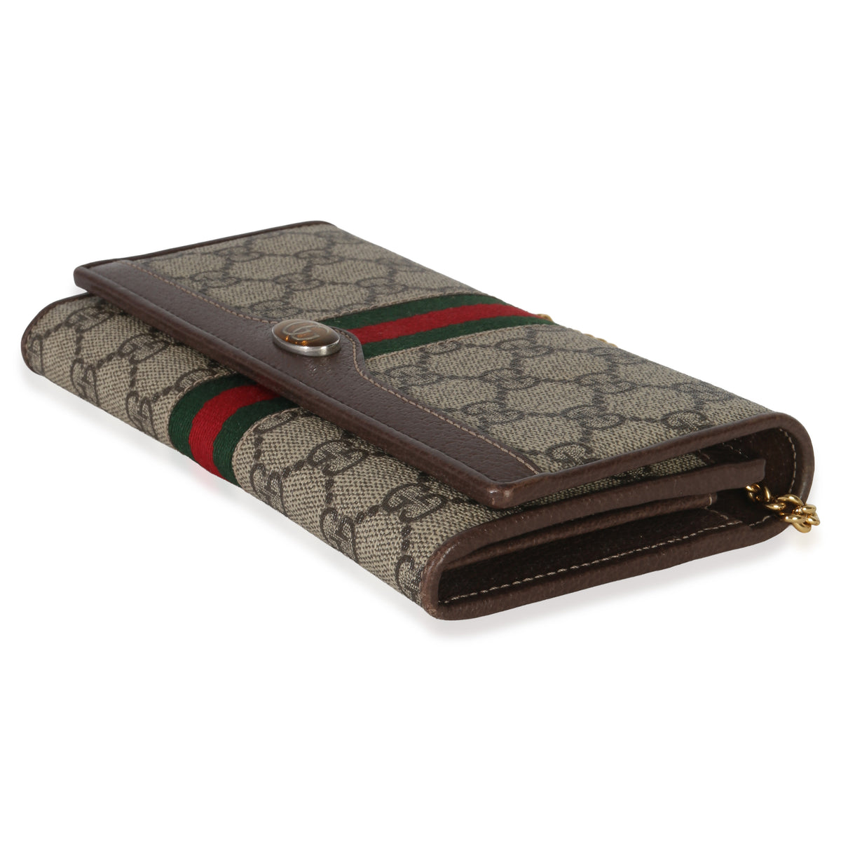 Gucci Beige GG Supreme Canvas Ophidia Wallet On Chain Handbag box