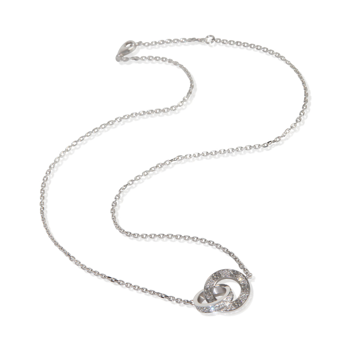 Cartier White Gold Diamond Love Pendant pv