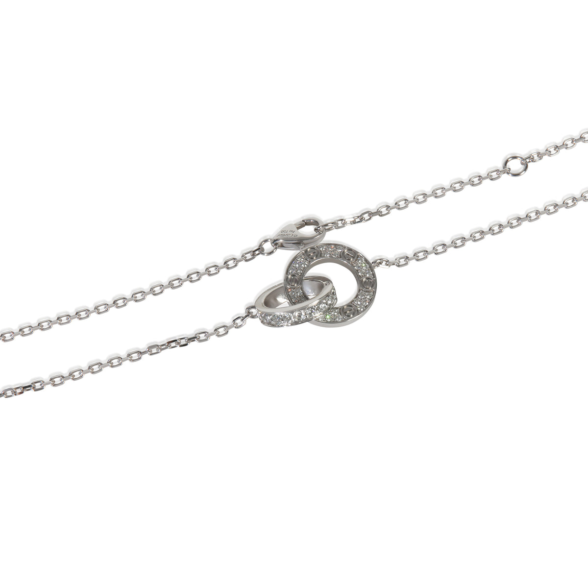 Cartier White Gold Diamond Love Pendant sv