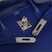 Hermès Bleu Electrique Epsom Birkin 30 PHW Handbag av