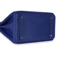 Hermès Bleu Electrique Epsom Birkin 30 PHW Handbag clasp