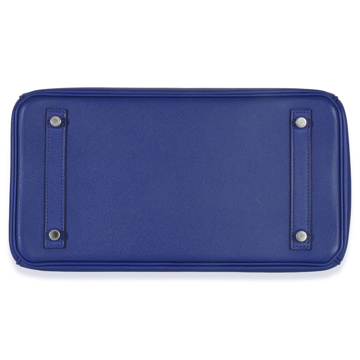 Hermès Bleu Electrique Epsom Birkin 30 PHW Handbag stamp