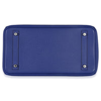 Hermès Bleu Electrique Epsom Birkin 30 PHW Handbag stamp