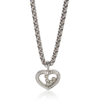 Chopard White Gold Diamond Happy Diamond Pendant fv