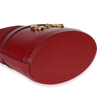 Gucci Red Calfskin Horsebit 1955 Drawstring Bucket Bag Handbag clasp
