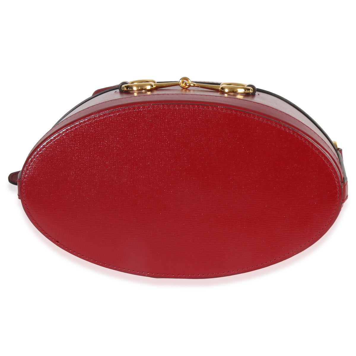 Gucci Red Calfskin Horsebit 1955 Drawstring Bucket Bag Handbag stamp