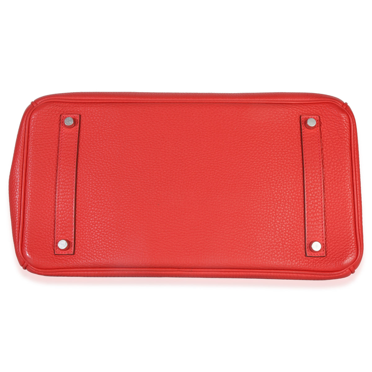 Hermès Rouge Casaque Togo Birkin 35 PHW Handbag stamp