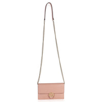 Gucci Pink Dollar Calfskin Interlocking G Wallet On Chain Handbag av