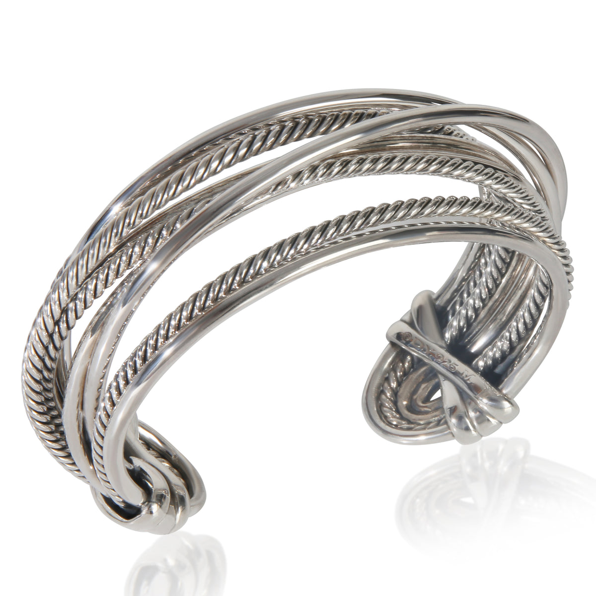 David Yurman Sterling Silver  Crossover Bracelet av