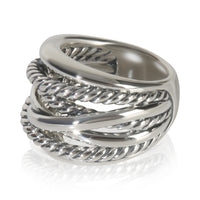 David Yurman Sterling Silver  Crossover Ring sv