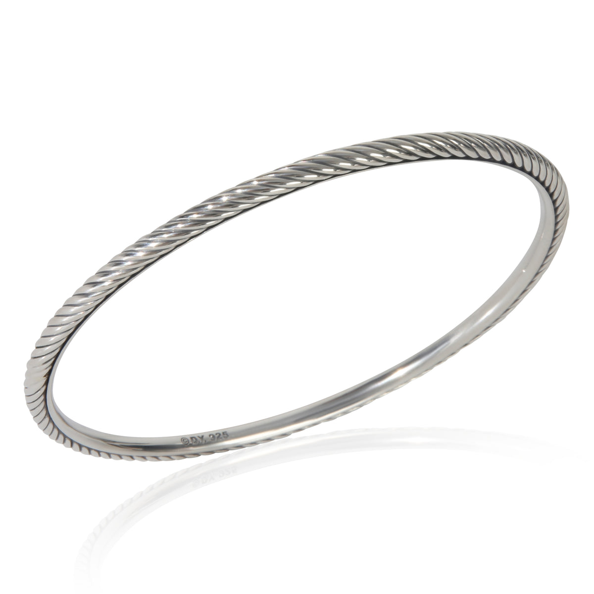 David Yurman Sterling Silver  Cable Slip On Bracelet bv