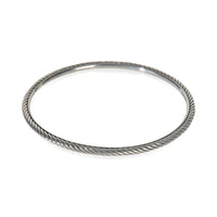 David Yurman Sterling Silver  Cable Slip On Bracelet sv