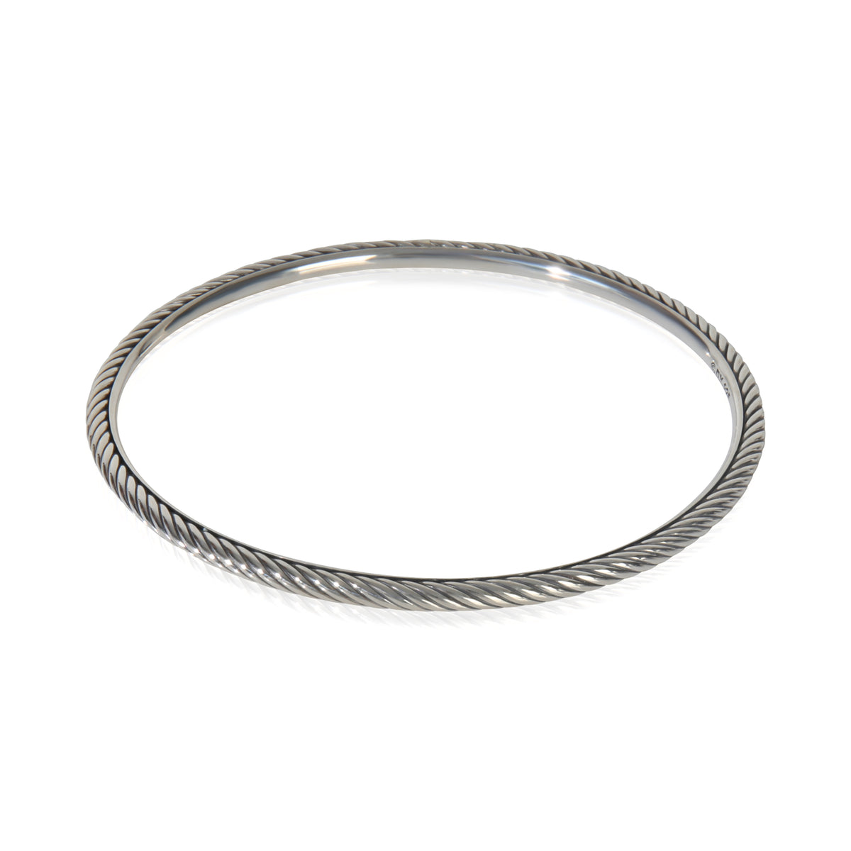 David Yurman Sterling Silver  Cable Slip On Bracelet sv