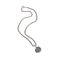 David Yurman Yellow Gold & Sterling Silver  Virgo Amulet Pendant pv