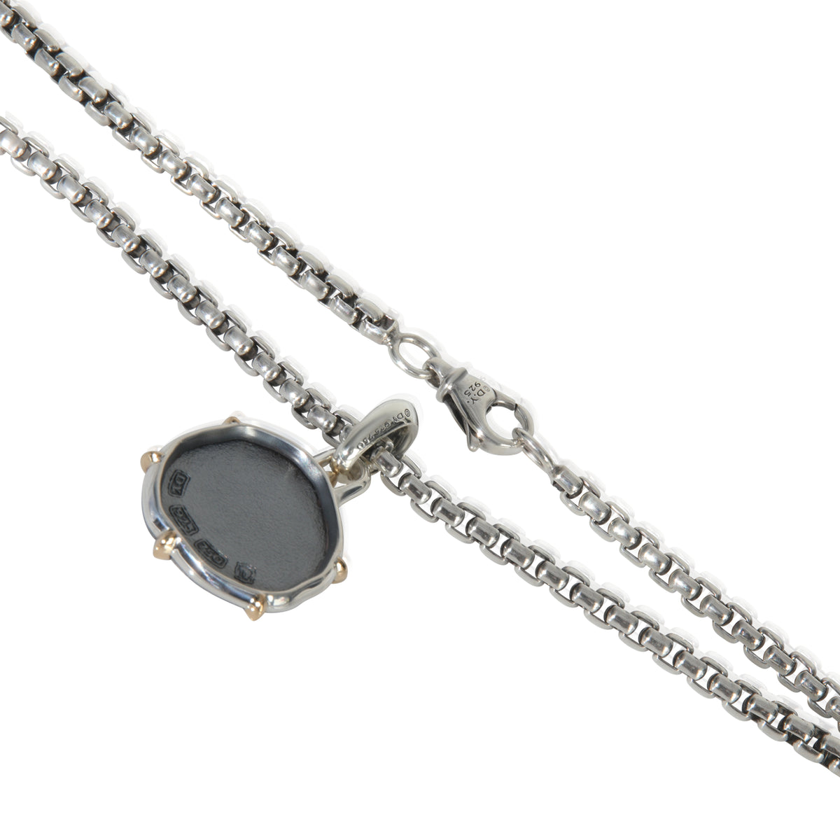 David Yurman Yellow Gold & Sterling Silver  Virgo Amulet Pendant sv