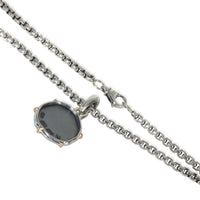 David Yurman Yellow Gold & Sterling Silver  Virgo Amulet Pendant sv