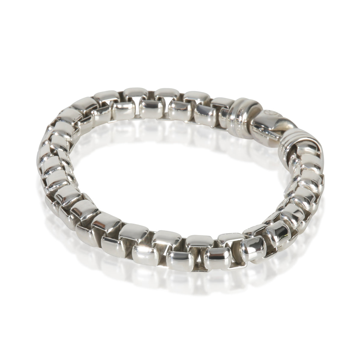 David Yurman Sterling Silver  7.3mm Box Chain Bracelet sv
