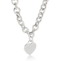 Tiffany & Co. Sterling Silver  Heart Tag Necklace fv