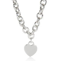 Tiffany & Co. Sterling Silver  Heart Tag Necklace sv