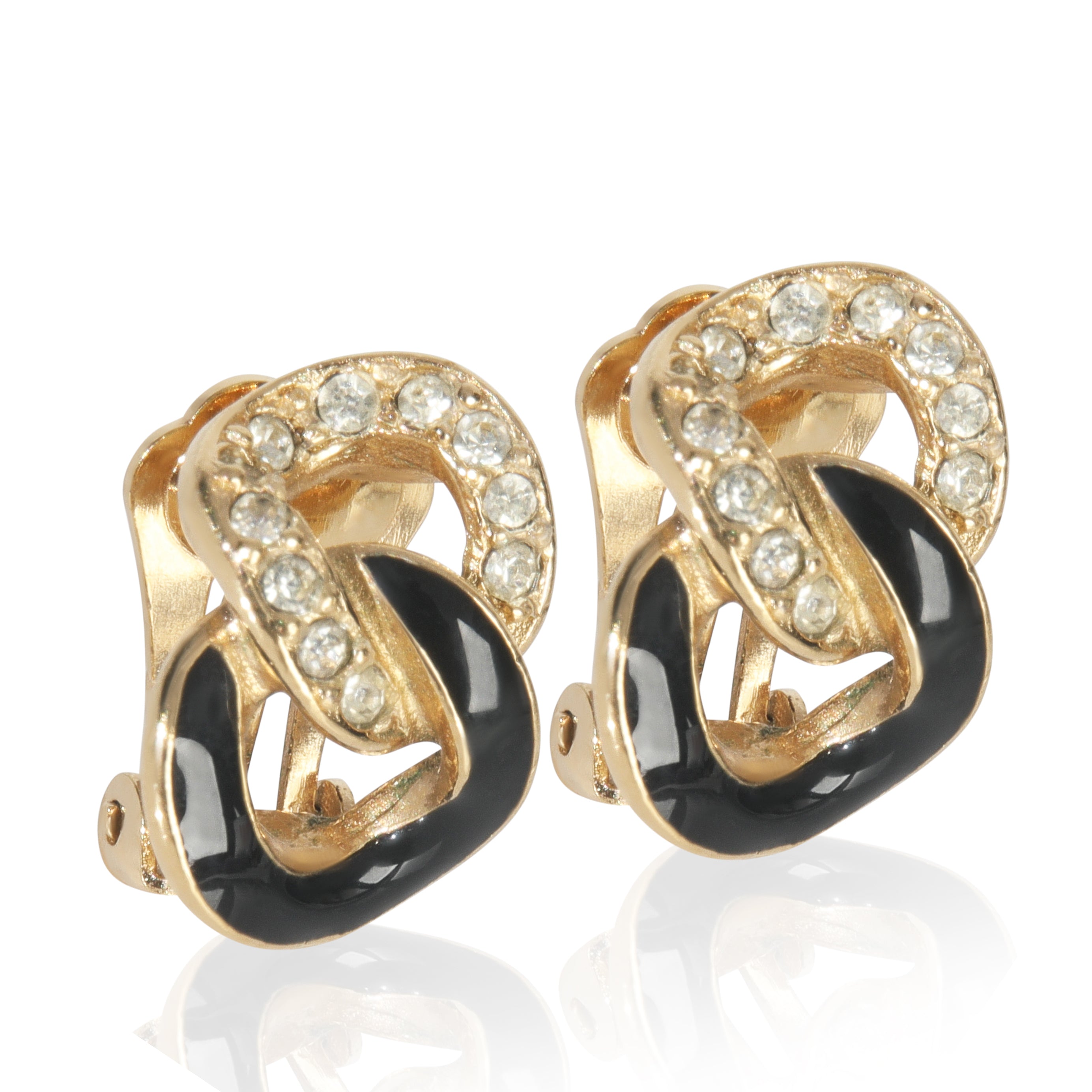 Christian Dior Gold Plated  Earrings fv