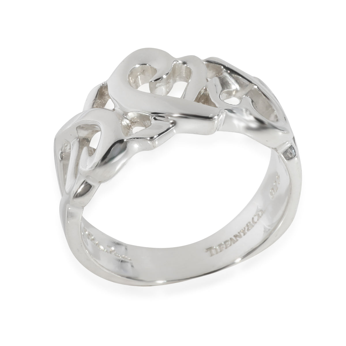 Tiffany & Co. Sterling Silver  Paloma Picasso Loving Heart Ring av