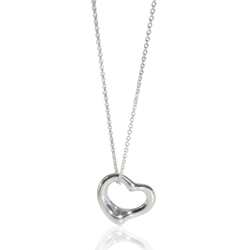 Tiffany & Co. Sterling Silver  Elsa Peretti Open Heart Pendant fv